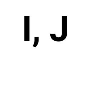 I, J